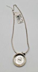 Napier Silver Tone Pendant Necklace NickeL Free NWT
