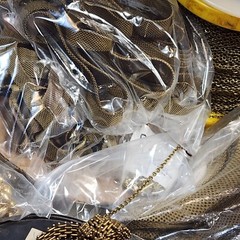 HUGE Brass Chain Lot Most Miriam Haskell & RARE Fancy Antique Art Deco U Choose