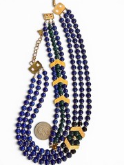 RARE Lanvin Germany Signed Couture Statement Necklace Bracelet Designer Set