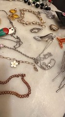 Assorted Vintage Costume Jewelry Lot – Necklaces, Bracelets, Pins, and Earrings