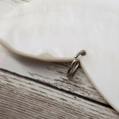 Vintage Pendant Large Cream Butterfly – No Chain Included