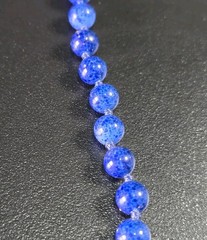 Les Bernard Czech Glass Knot Strand Necklace