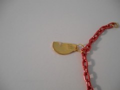One of a Kind~3) Signed Laurel Burch Charms~Cats 7 1/4″ Pink Chain Link Bracelet