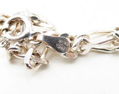 925 Sterling Silver Shiny Polished Petite Curb Link Chain Bracelet BT4516