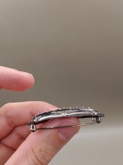 Judith Jack Marcasite Sterling Silver Brooch Pin Abstract