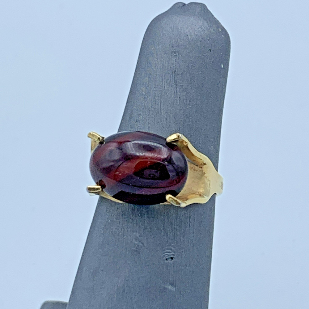 Sarah Coventry Gold Tone Wood Nymph Adjustable Ring R195