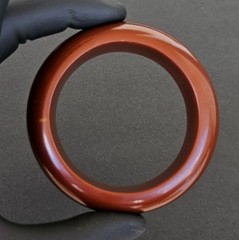 Vintage Chocolate Brown Lucite Resin Bangle Bracelet 111
