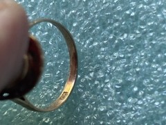 PRISTINE VINTAGE 14k GOLD WHITE POSSIBLE CORAL RING ~SIZE 6.5~ORNATE SETTING