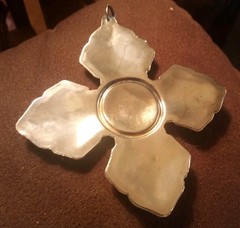 VTG Cross Raimond Silver plate Ornament Italy – Set Of 2