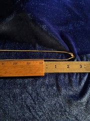 Vintage Sterling Silver Gold Vermeil Milor Italy Quality Box Snake Chain 29in