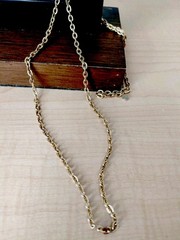 Vintage Avon Links Necklace_ Gold Tone_ Spring Ring Clasp _ 28 In Length