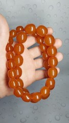 Vintage original Baltic amber beads, made in the USSR, honey color, 127 g