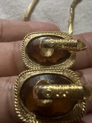 SARAH COVENTRY VINTAGE 33IN NECKLACE AND CLIP ON EARRINGS LOT