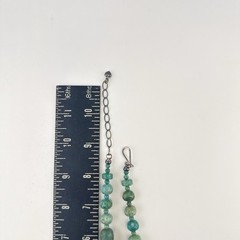 Jay King Necklace Turquoise Blue Carved Graduated Chunky Sterling Silver 925