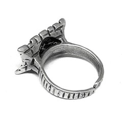 Vtg Mid Century Artisan 1970s ISRAEL MODERNIST Sterling Silver Abstract Art Ring