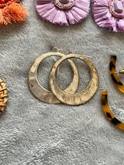 Vintage Lot of Statement Earrings – 7 Pairs Pierced Mixed Materials