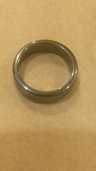 Vintage Nwot Hematite Plain Band Ring Size 8.5