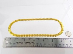 Napier Goldtone Metal Mesh Links Chain Necklace 15.5 Inches 20g