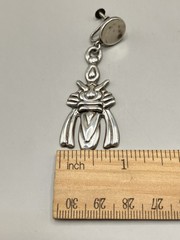 Old Pawn Early Mexican Sterling Silver Dangle Earrings Screwback – 2 1/2″