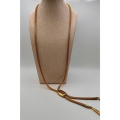 Vintage Napier Lariat Necklace | Gold Tone Jewelry | Vintage Statement Piece