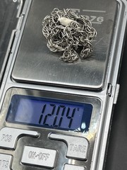 Vintage USSR 925 Silver Rolo Chain Size 21 In Weight 12 g.