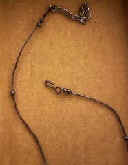 Vintage Handmade Beaded Necklace 15.5 Inches