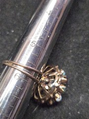 14KT ROSE GOLD PRINCESS RING EMERALDS RUBYS SAPHIRES SIZE 5 3/4 6.3 GRS.