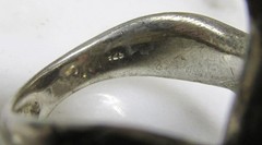 Women’s Sterling Silver Peacock Design Ring w/ Gemstones Sz 7.5 ~ 6.4g ~ 7-C587