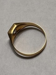 Vintage 19.2K Portuguese Gold Men’s Signet Ring 800 Hallmark Size 8.5 3.1g
