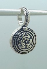 Vintage unique design Two Tone round shape Pendant charm fashion jewelry #9