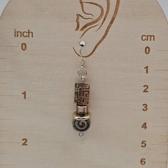 Brighton Necklace Earring Set Gold/Sliver Tone Pendant Boho Chic Happiness