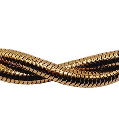 Vintage MONET Gold Snake Chain Choker Necklace Twisted Double Strand