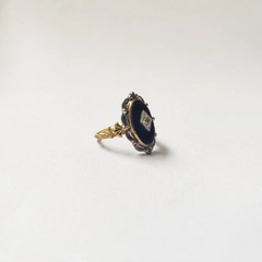 Art Deco Style 925 Silver Victorian handmade Black onyx Anniversary Wedding Ring