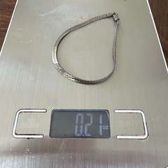 Vintage Italy 925 Sterling Silver Herringbone Serpentine Bracelet 9″ 6 grams