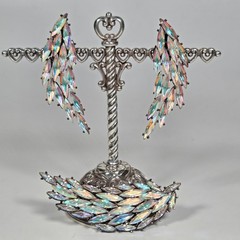 RARE- YSL Yves Saint Laurent Aurora Boralis Goossen’s Earring & Brooch Set