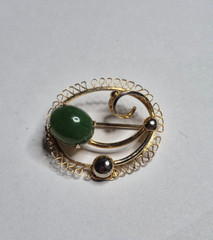 Lot of 4 Vtg Brooches WINARD SORRENTO EMMONS RUSSIAN LOLLIPOP