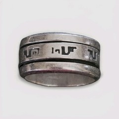 Sterling Silver 925 Southwestern Style Spinner Ring Size 7