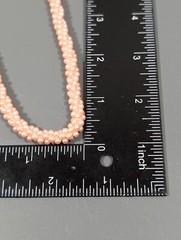 Vintage Pink Faux Pearl Cluster Bead Choker Necklace Classic MCM 15 in Collar