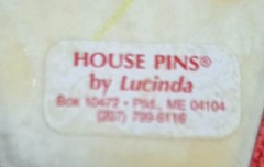 Vintage House Pins by Lucinda Tan Home Large Flower in Sky Pin / Brooch