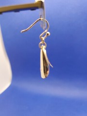 Gorgeous Vintage Signed MONET Silver Tone Layered Teardrop Dangle Earrings