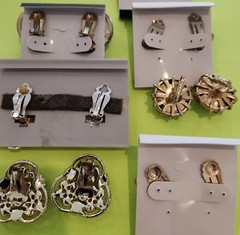 Vintage Lot 6 Pair 1950s 1960’s 1970’s Clip On Earrings Coro Tacoa Misc LYB