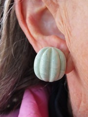 Vintage 1988 AVON “Burst of Spring” Lucite Clip Earrings