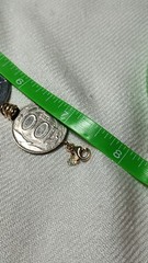 Vintage Milor 14k Yellow Gold Italian Coin Bracelet 7 In