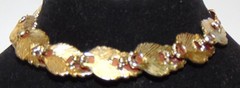 Brown Leaves Collar Necklace