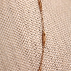 Estate 18k Gold Necklace Station Link Vintage Modernist 15.5″ 1970s 3.56g K18