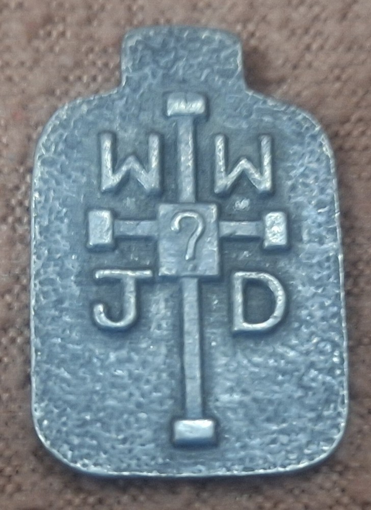 Vintage WWJD? PEWTER PENDANT no chain. WHAT WOULD JESUS DO?
