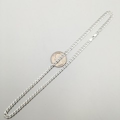 NEW Sterling Silver 5mm Curb Chain Lobster Clasp Necklace 18” 925 Italy SL #72