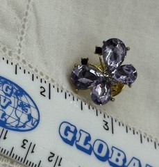 Gorgeous Small GT Violet Purple Butterfly Bug Pin Pretty Accent For Any Outfit