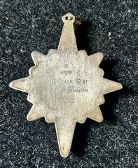 REED & BARTON 925 Sterling Silver Vintage 1978 Christmas Star Ornament