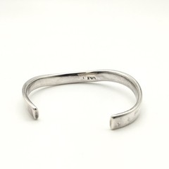 Vintage EMPORIO ARMANI Sterling Silver Curved Cuff Bracelet 5” Marked 925 28g#26